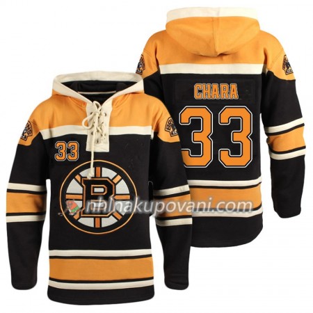 Boston Bruins Zdeno Chara 33 Černá Sawyer Mikiny Hooded - Pánské